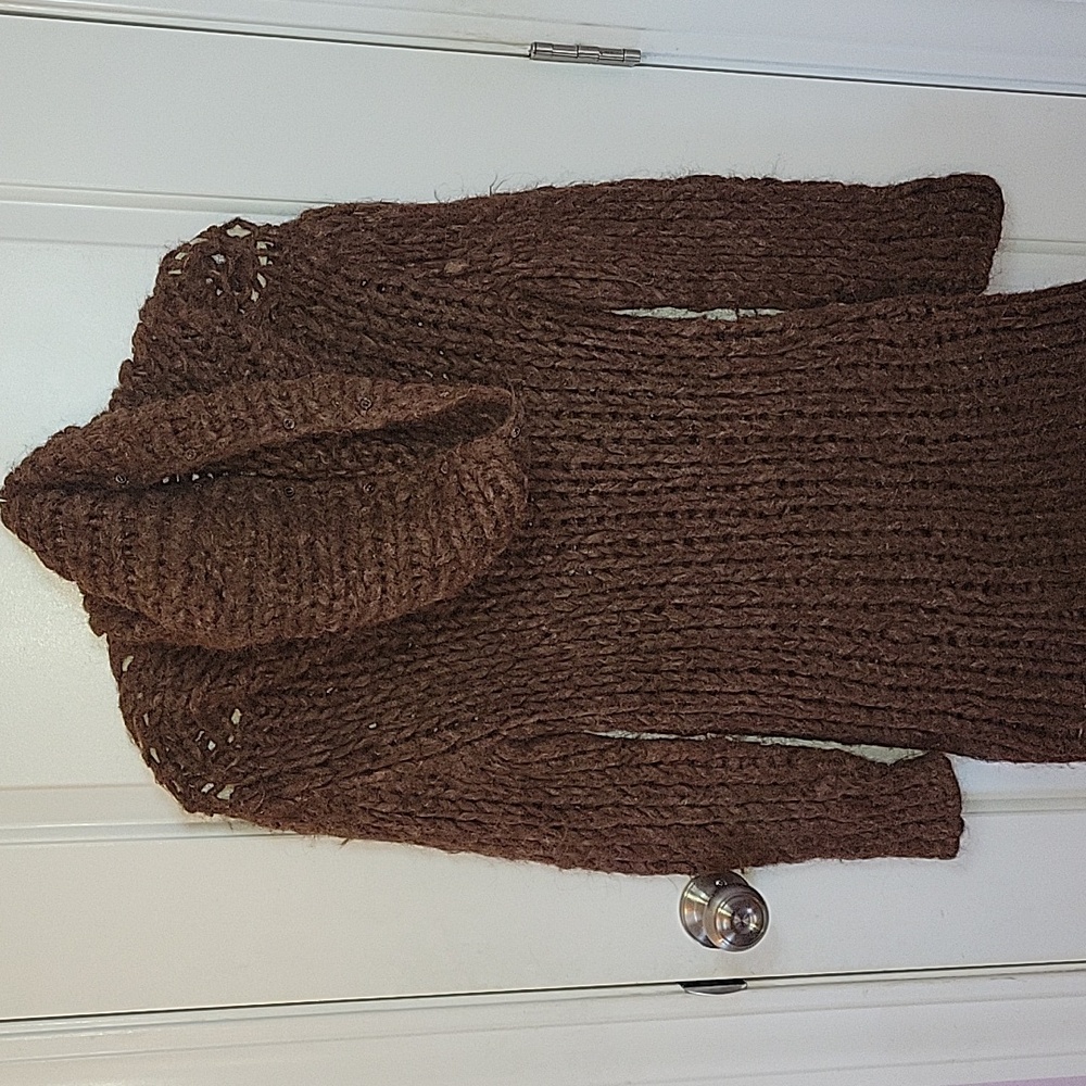 Hermes Vintage Chunky Alpaca Fox Turtleneck